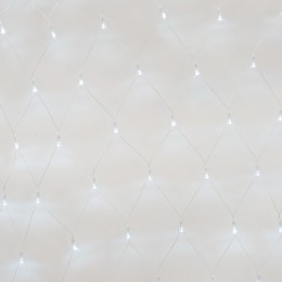 Сетка светодиодная с контроллером 240 светодиодов 2.5х2 м белая IP20 прозрачный провод ULD-N2520-240/DTA WHITE IP20