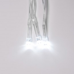Гирлянда Занавес светодиодный 2х3 м 240 led белый с контроллером прозрачный провод IP20 ULD-C2030-240/DTA WHITE IP20