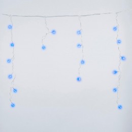 Бахрома светодиодная 1,8м 48 светодиодов Синий свет Провод прозрачный ULD-B1805-048/DTA BLUE IP20