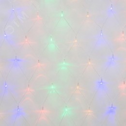 Сетка светодиодная с контроллером 240 светодиодов 2.5х2 м разноцветная IP20 прозрачный провод ULD-N2520-240/DTA MULTI IP20