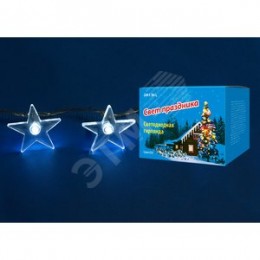 Гирлянда светодиодная Звездочки с контроллером 20 светодиодов 2,8 м белая IP20 прозрачный провод ULD-S0280-020/DTA WHITE IP20 STARS