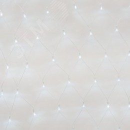 Сетка светодиодная с контроллером 240 светодиодов 2.5х2 м белая IP20 прозрачный провод ULD-N2520-240/DTA WHITE IP20
