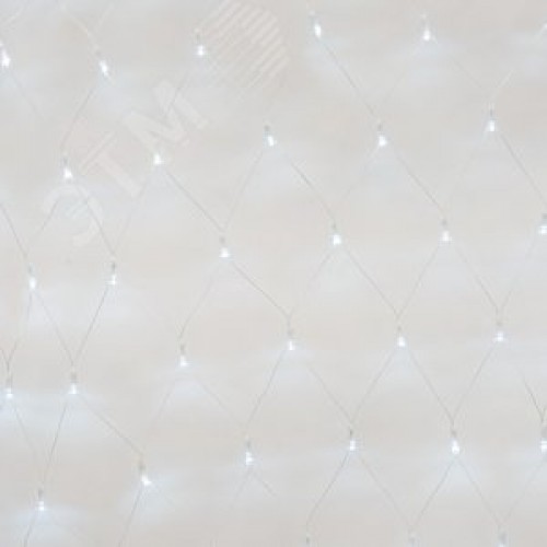 Сетка светодиодная с контроллером 240 светодиодов 2.5х2 м белая IP20 прозрачный провод ULD-N2520-240/DTA WHITE IP20