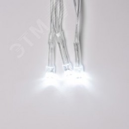 Гирлянда Занавес светодиодный 2х3 м 240 led белый с контроллером прозрачный провод IP20 ULD-C2030-240/DTA WHITE IP20