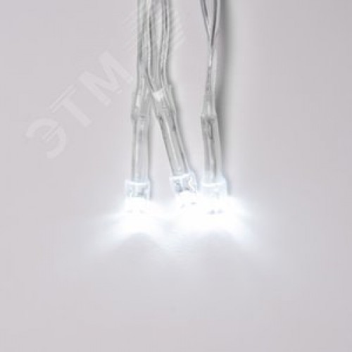 Гирлянда Занавес светодиодный 2х3 м 240 led белый с контроллером прозрачный провод IP20 ULD-C2030-240/DTA WHITE IP20