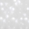 Гирлянда Занавес светодиодный 2х3 м 240 led белый с контроллером прозрачный провод IP20 ULD-C2030-240/DTA WHITE IP20