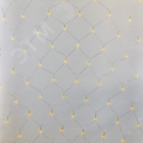 Сетка светодиодная с контроллером 240 светодиодов 2,5х2 м желтая IP20 прозрачный провод ULD-N2520-240/DTA YELLOW IP20