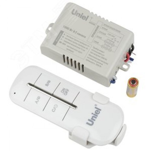Пульт управления светом. 2 каналах1000Вт. ТМ UCH-P005-G2-1000W-30M