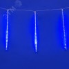 Гирлянда Занавес светодиодный фигурный Звездный дождь соединяемый 6 подвесов 336 светодиодов размер 1,5х0,5 м Цвет свечения синий IP44 прозрачный провод Упаковка картон ULD-E1505-336/DTK BLUE IP44 TWISTED METEOR