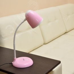 Светильник настольный, 60W. Е27. TLI-228 PINK E27 Механический выключатель. Розовый