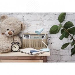 Светильник настольный, 3W. Сенсорный выключатель. Голубой. ТМ