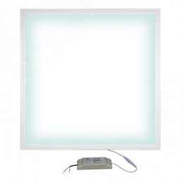 Светильник светодиодный потолочный встраиваемый белый свет (4000K) корпус белый в комплекте с источником питания