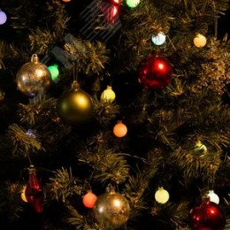 Гирлянда светодиодная Радуга-1 5 м 30 светодиодов RGB свет зеленый провод ULD-S0500-030/DGA RGB IP20 RAINBOW-1