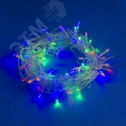 Гирлянда светодиодная 10м 90 светодиодов Разноцветный свет Провод прозрачный ULD-S1000-090/STA MULTI IP20