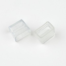 Изолирующий зажим заглушка UCW-N11 CLEAR 025 POLYBAG для светодиодных лент ULS-N11 NEON 24В 8x16мм цвет прозрачный 25 штук в пакете UL-00009277 Uniel