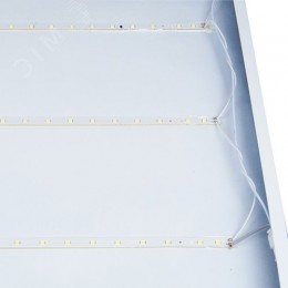 Светильник светодиодный потолочный универсальный Грильято 36 Вт Дневной свет 6500K 3520Лм 588X588x25мм Корпус белый В комплекте с источником питания ТМ ULP-6060-36W/6500К IP40 GRILYATO WHITE