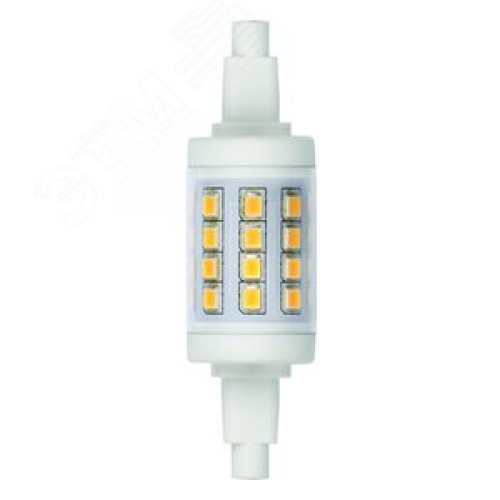 Лампа светодиодная LED 6вт 175-250в R7s 450Лм 3000K прозрачная