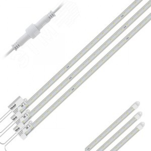 ULY-P91-20W/SPFR/K IP65 AC220V CLEAR KIT03 Светильник для растений светодиодный линейный, 1200мм. Спектр для фотосинтеза. В составе набора из 3-х штук. TM