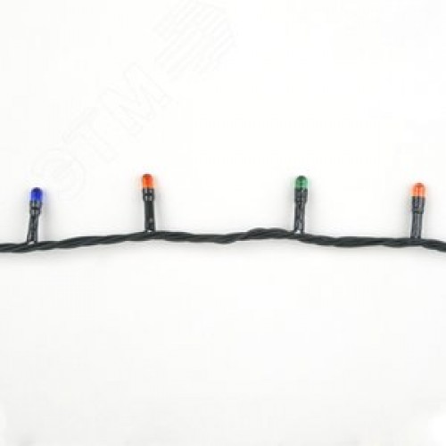 Гирлянда с контроллером 10 м 200 миниламп накаливания разноцветный свет зеленый провод UDL-S1000-200/DGA MULTI IP20 MINI