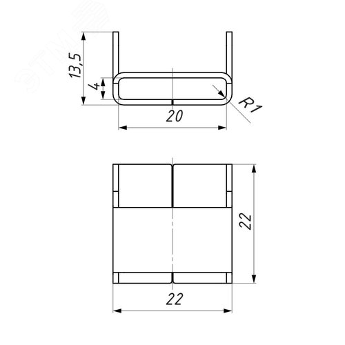 Скрепа для ленты C 20
