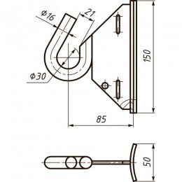Крюк монтажный CF 16