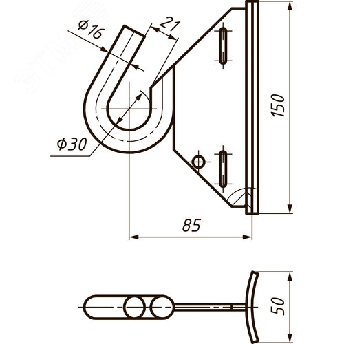 Крюк монтажный CF 16