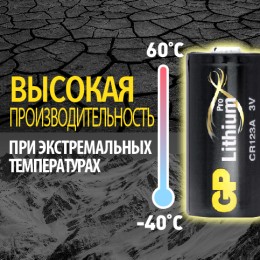 Батарейка литиевая CR123AE 3В- 1 шт. в блистере