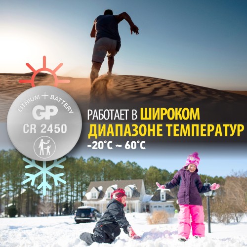 Батарейка дисковая литиевая Lithium CR2450