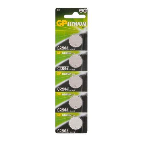 Батарейка дисковая литиевая GP Lithium CR2016