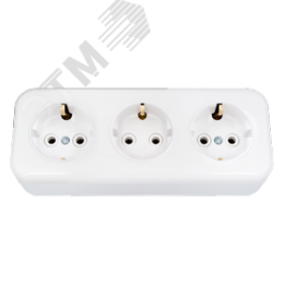 Беларусь Розетка тройная наружная с заземлением