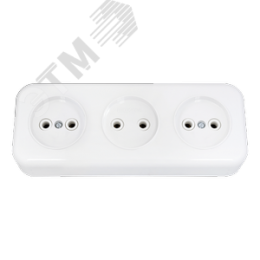 Беларусь Розетка тройная наружная