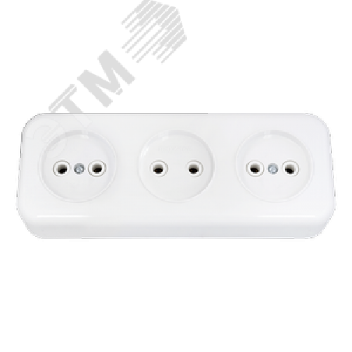 Беларусь Розетка тройная наружная