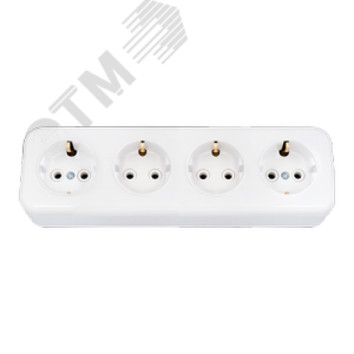 Беларусь Розетка четырехместная наружная с заземлением