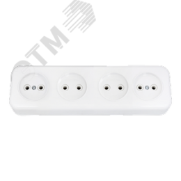 Беларусь Розетка четырехместная наружная