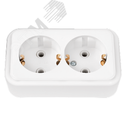 Беларусь Розетка двойная наружная с заземлением