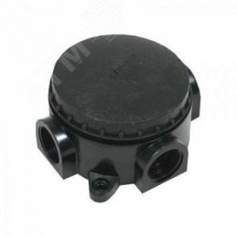 Коробка электромонтажная d72х43мм 3 ввода IP44 карболит черная