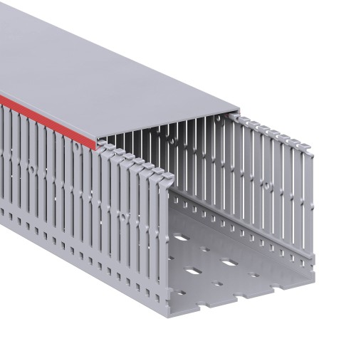 Короб перфорированный RL6 100x80 серый QUADRO