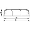 Кабель-канал 90x25 плинтусный треxсекционный с крышкой IN-Liner FRONT
