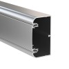 Кабель-канал 90x50 алюминиевый серый металлик