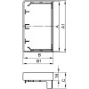 Заглушка для кабель-канала LAN 150x60 IN-Liner