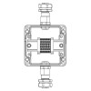 Взрывозащищенная клеммная коробка из алюминия TBE-A-12-(6xCBC.2)-1xKAEPM2MHK-20(A)-1xKAEPM2MHK-20(C)1Ex e IIC Т5 Gb / Ex tb IIIC T95°C Db IP66