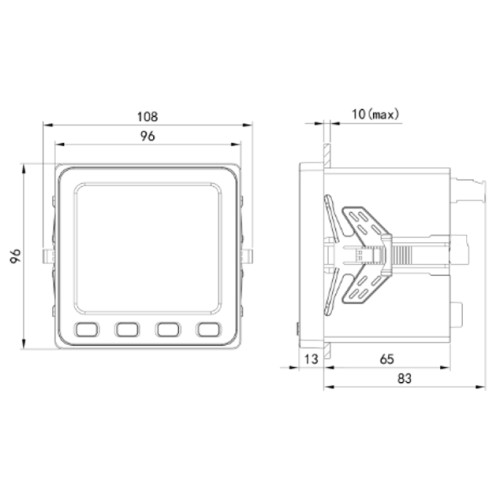 Многофункциональное измерительное устройство MMD9-C, RS-485 и Ethernet, LCD дисплей