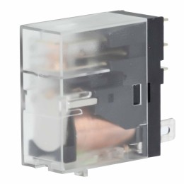 Реле миниатюрное промышленное, 1CO, коммутируемый ток 12 А, AgSnO, напряжение 24V DC, опция – светодиод