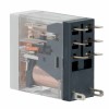 Реле миниатюрное промышленное, 2CO, коммутируемый ток 8 А, AgSnO, напряжение 230V AC, опция – тест-кнопка+светодиод