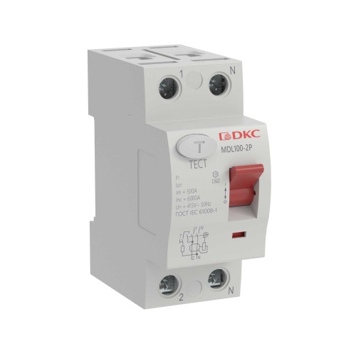 УЗО YON макс (YON max), 2P, 100mA, 40A, тип AC