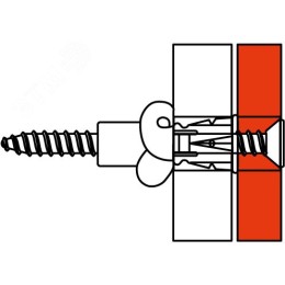 Саморез 3.5х50 мм дюбель F6