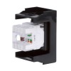 Розетка RJ-45 кат.5E, ЭУИ Вива (Viva),1 мод.,черн