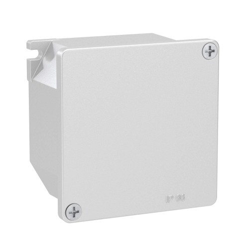 Коробка ответвительная 90х90х53мм IP66 RAL9006 алюминиевая