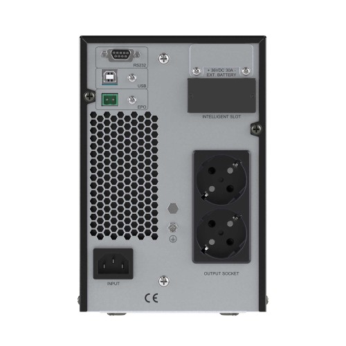Источник бесперебойного питания Online, Смолл Тауэр (Small Tower), 1000 ВА/900 Вт, 1/1, 2xSchuko, EPO, USB, RS-232, RJ45,  з/у 1А, 3x7Ач