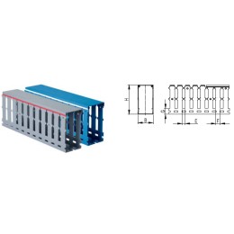 Короб перфорированный RL12 25x40 серый QUADRO